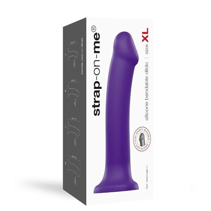 Dildo Bendable Strap-on-Me Double Densité Violet XL La Clef des Charmes