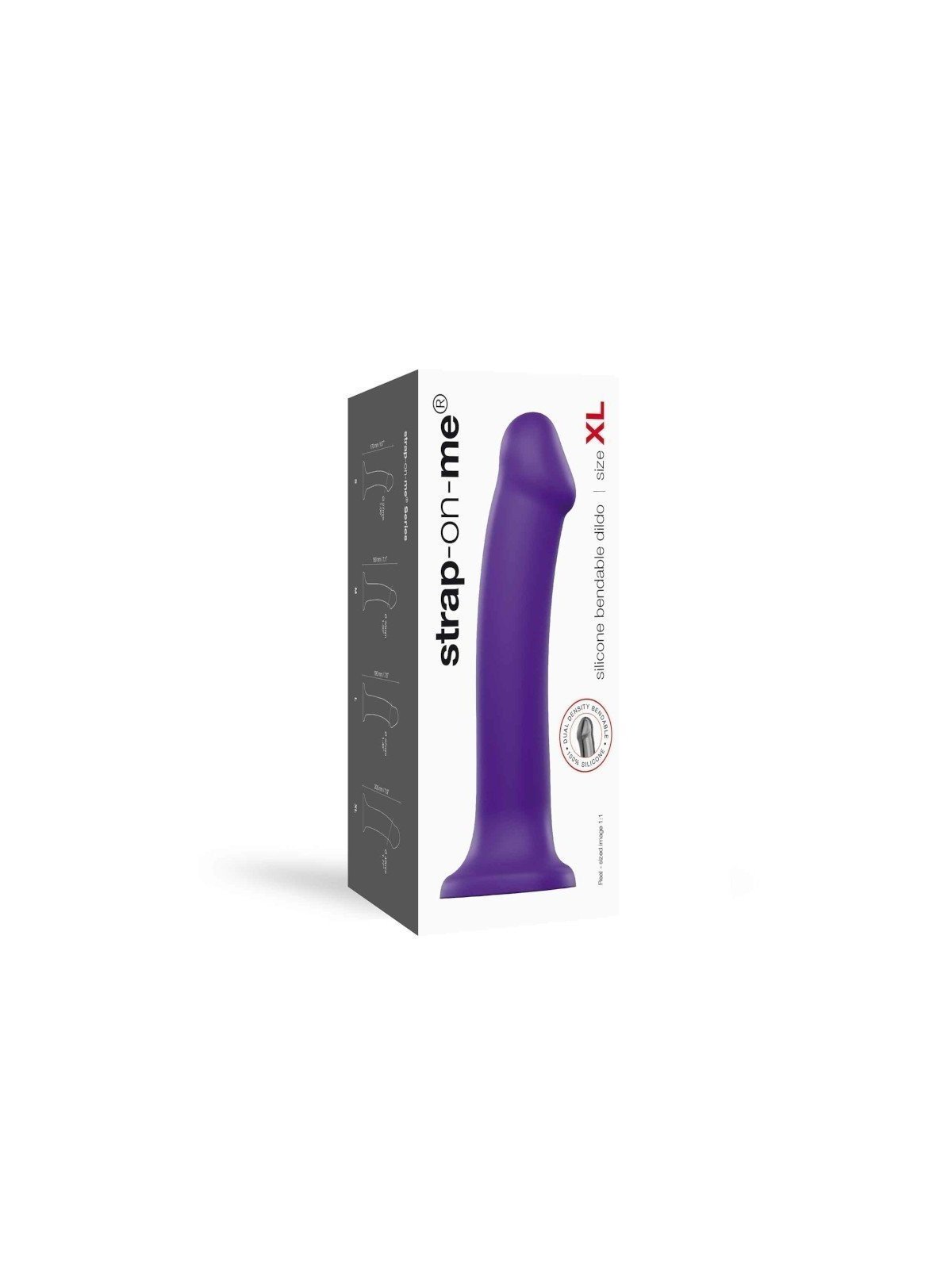 Dildo Bendable Strap-on-Me Double Densité Violet XL La Clef des Charmes