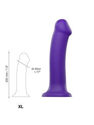 Dildo Bendable Strap-on-Me Double Densité Violet XL La Clef des Charmes