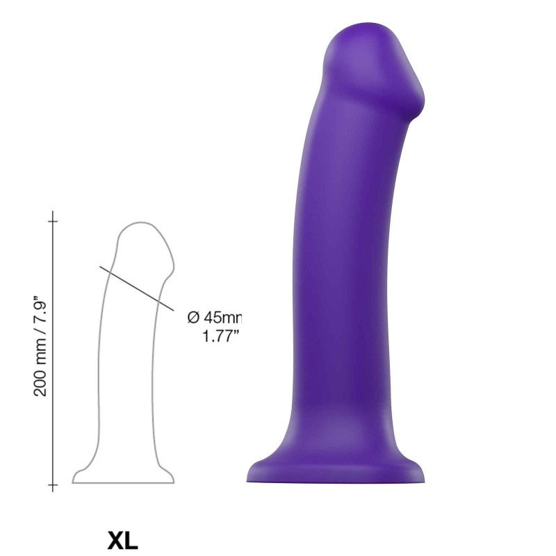 Dildo Bendable Strap-on-Me Double Densité Violet XL La Clef des Charmes