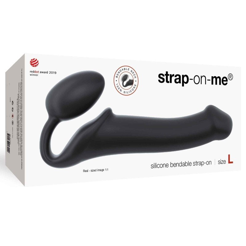 Strap-on-Me Gode Ceinture Semi Réaliste Noir L