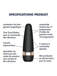 Stimulateur SATISFYER PRO 3+ VIBRATION. La Clef des Charmes Lovestore