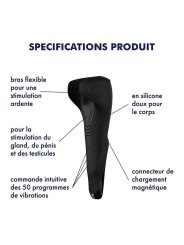 Satisfyer MEN WAND VIBRATOR Masturbateur Vibrant La Clef des Charmes