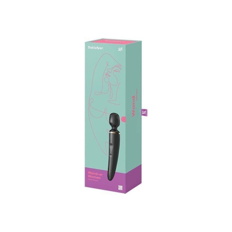 Satisfyer WAND-ER WOMAN Noir Stimulateur XXL La Clef des Charmes