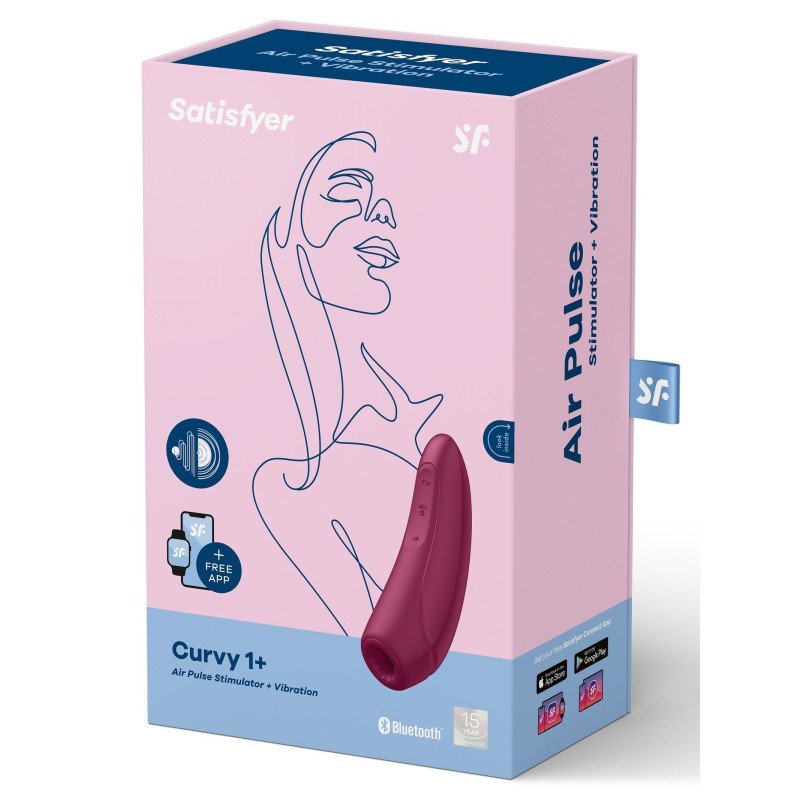 Stimulateur Connecté Satisfyer Curvy 1+ Bordeaux