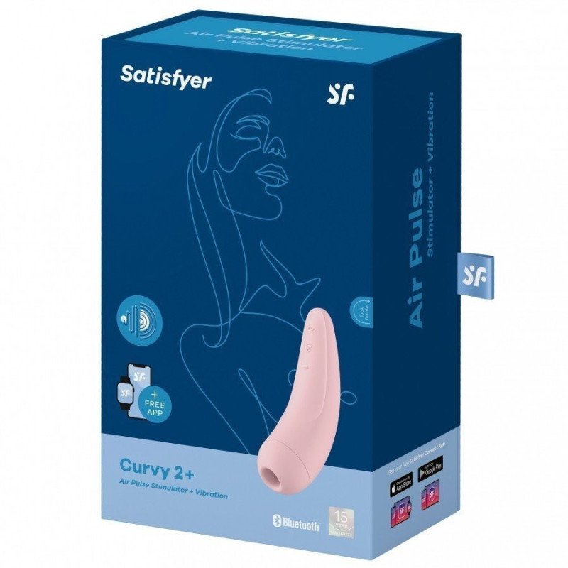 Stimulateur Connecté Satisfyer Curvy 2+ Rose La Clef des Charmes