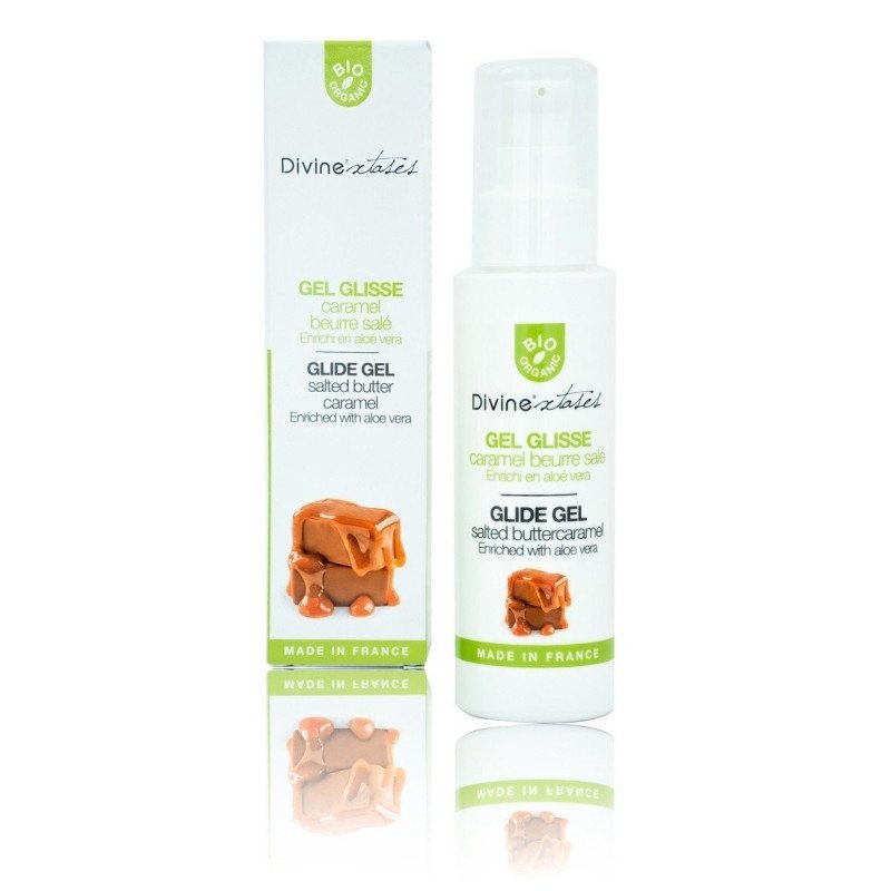 Divinextase Lubrifiant Gel Glisse BIO Caramel Beurre salé La Clef des Charmes