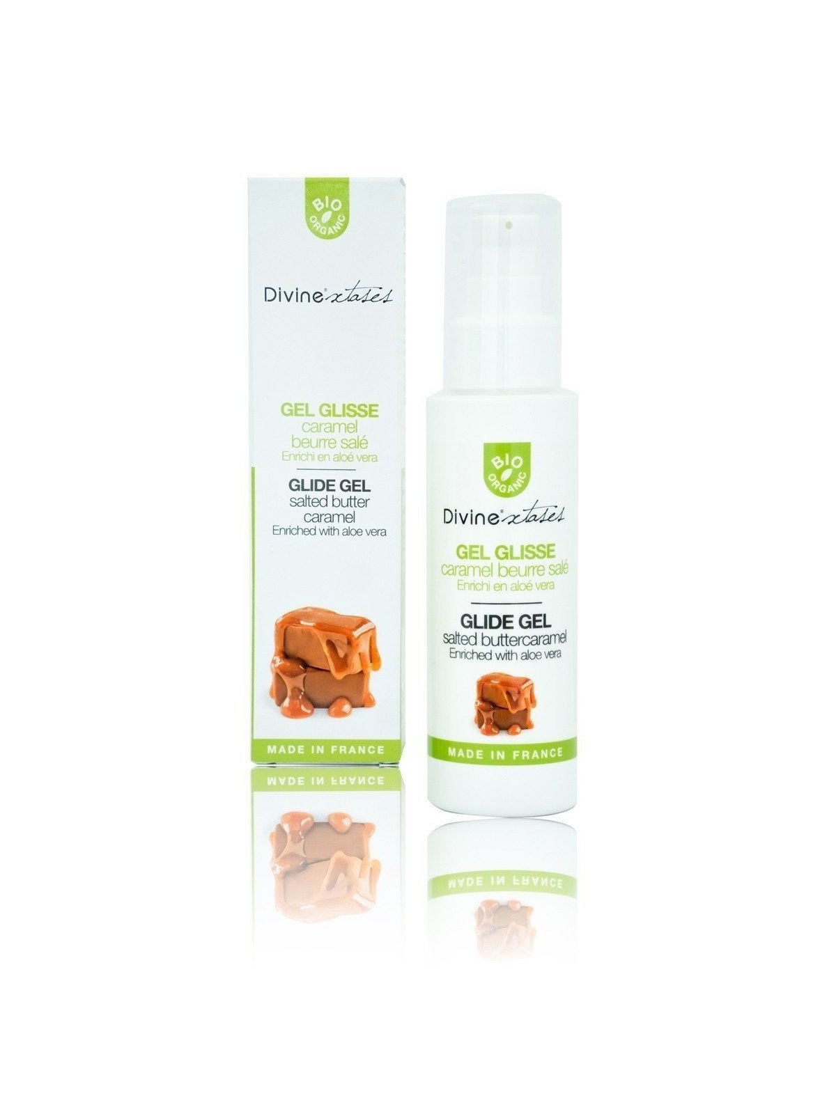 Divinextase Lubrifiant Gel Glisse BIO Caramel Beurre salé La Clef des Charmes