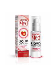 Amoreane Lubrifiant Gourmand Vibrant Liquid Vibrator Fraise 30 ml La Clef des Charmes