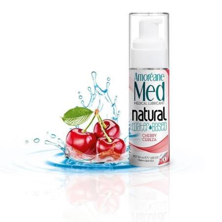 Amoreane Lubrifiant Naturel à la Cerise enrichi en Phytoplancton et Collagène Marin La Clef des Charmes