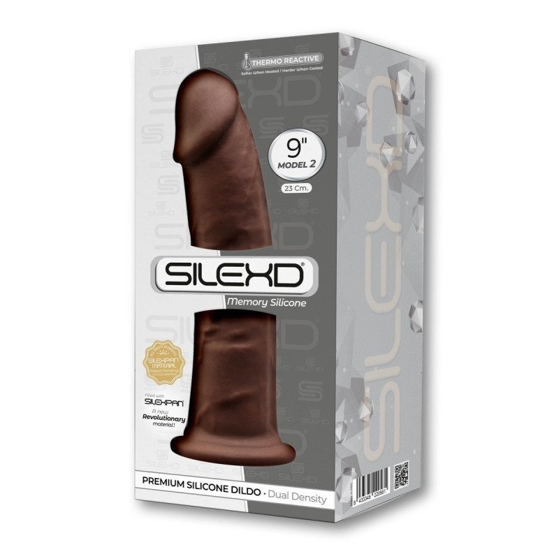 SILEXD Gode Ventouse Réaliste Chocolat Modèle 2 23 cm La Clef des Charmes