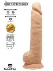 SilexD Gode Ventouse Beige avec Testicules Modèle 5 26.3 cm - La Clef des Charmes