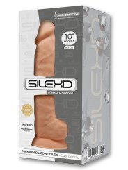 SilexD Gode Ventouse Beige avec Testicules Modèle 5 26.3 cm - La Clef des Charmes