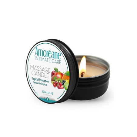 Amoreane Bougie de Massage Tropical Temptation La Clef des Charmes