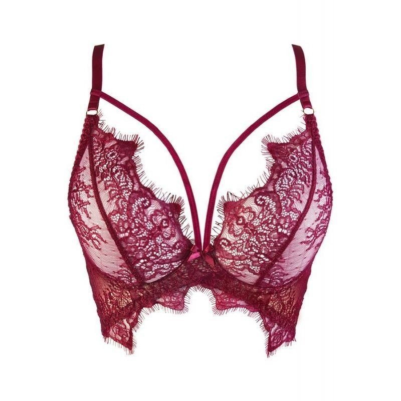 Axami Soutien Gorge Bustier Bordeaux V-9431 MALAGA LOCA La Clef des Charmes