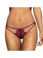 Axami String en Dentelle Bordeaux V-9438 Malaga Loca La Clef des Charmes