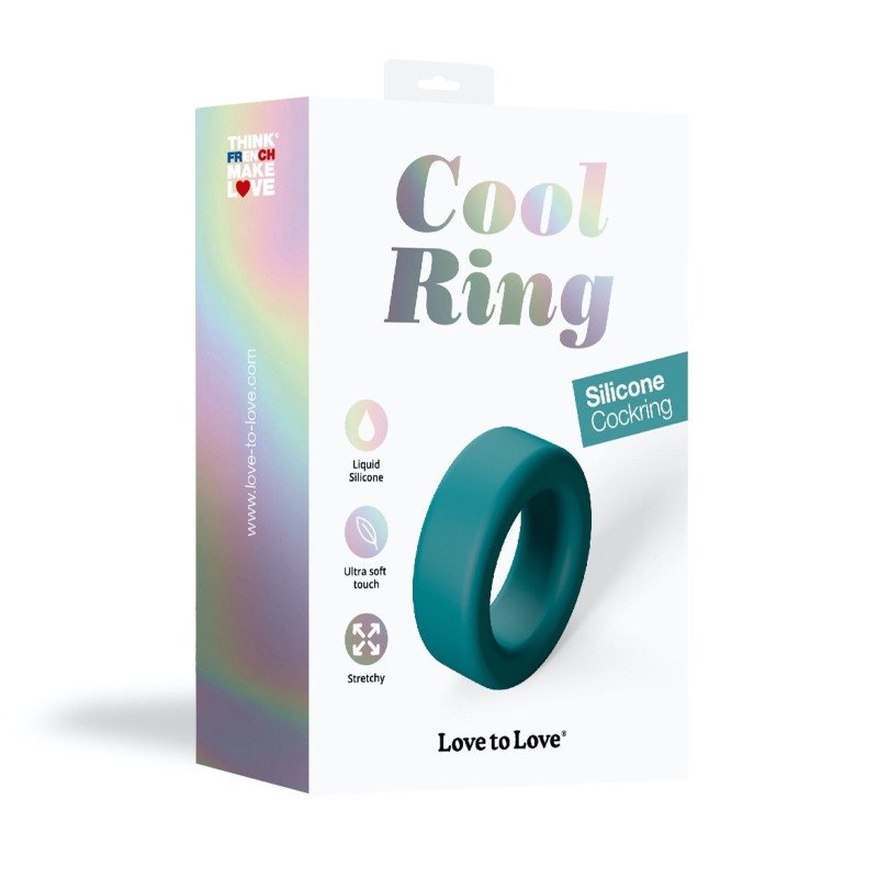 Love to Love Cockring COOL RING Bleu Pétrole La Clef des Charmes