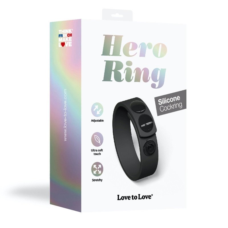 Love to Love Cockring HERO RING Noir Black Onyx La Clef des Charmes