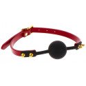 Taboom Bâillon Boule Silicone Rouge et Or 