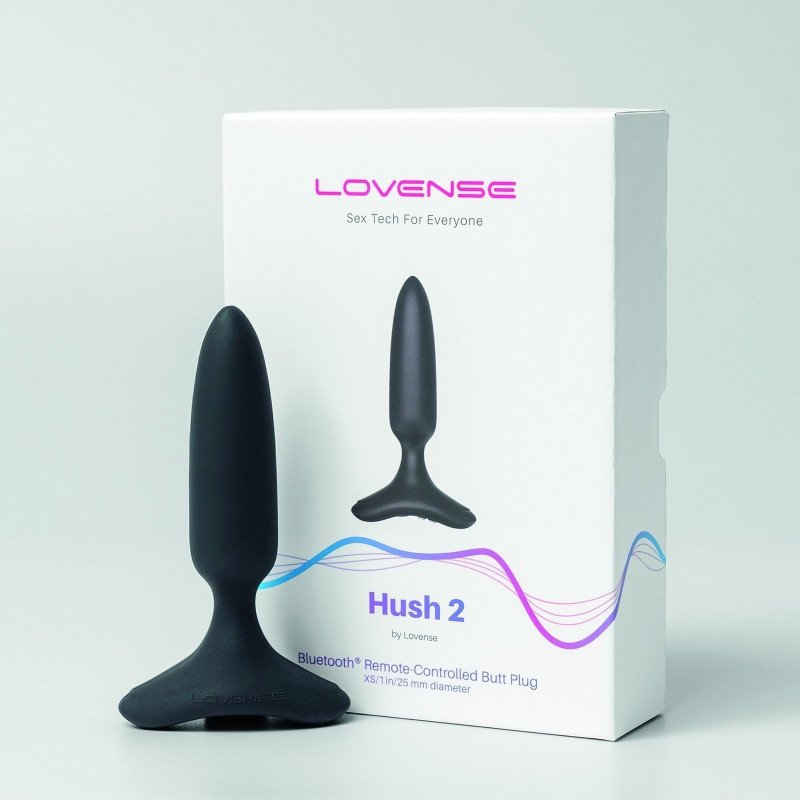 Lovense Plug Anal Vibrant Connecté Hush 2 XS La Clef des Charmes