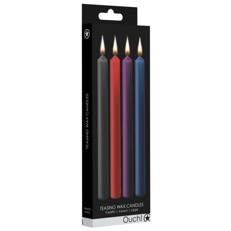 Lot de 4 Bougies Basse Température Teasing Wax Multicolore