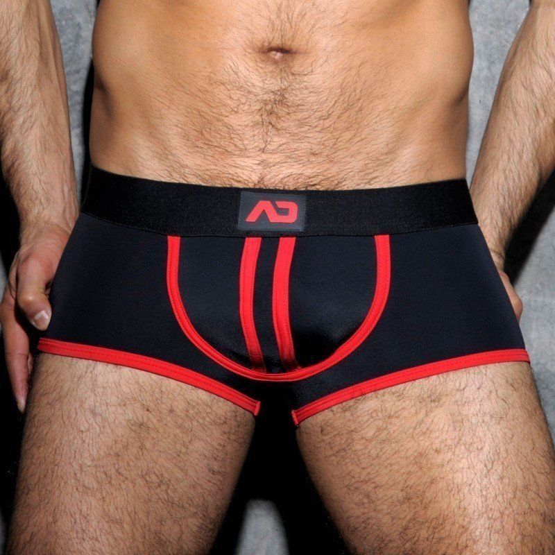 AD FETISH Jock Boxer Stripe Fetish Rouge La Clef des Charmes