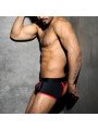 AD FETISH Jock Boxer Stripe Fetish Rouge La Clef des Charmes