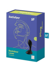 Satisfyer Backdoor Lover Noir Plug Anal Vibrant La Clef des Charmes