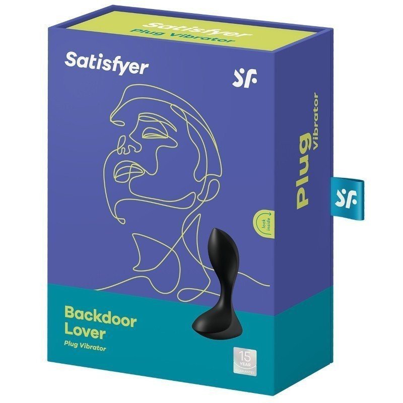 Satisfyer Backdoor Lover Noir Plug Anal Vibrant La Clef des Charmes
