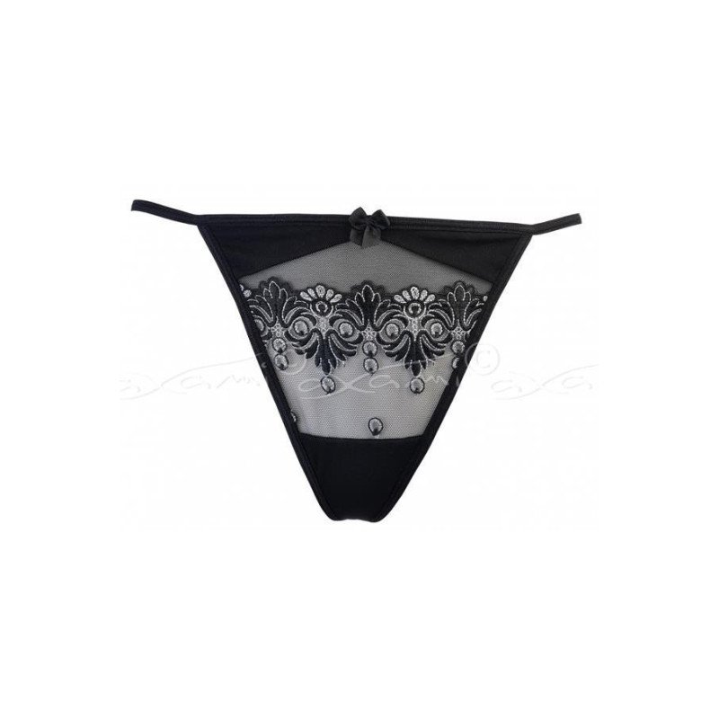 AXAMI LINGERIE BELL String V-5138 - La Clef des Charmes, loveshop, sextoys, lingerie fine, Toulouse