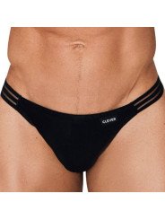 Clever Moda Underwear String Shine Noir La Clef des Charmes