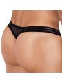 Clever Moda Underwear String Shine Noir La Clef des Charmes