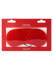 Ouch! Eyemask Masque Satiné Rouge accessoires BDSM La Clef des Charmes