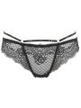 Axami Lingerie String en Dentelle Noire V-10098 Sensual Paradise