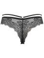 Axami Lingerie String en Dentelle Noire V-10098 Sensual Paradise