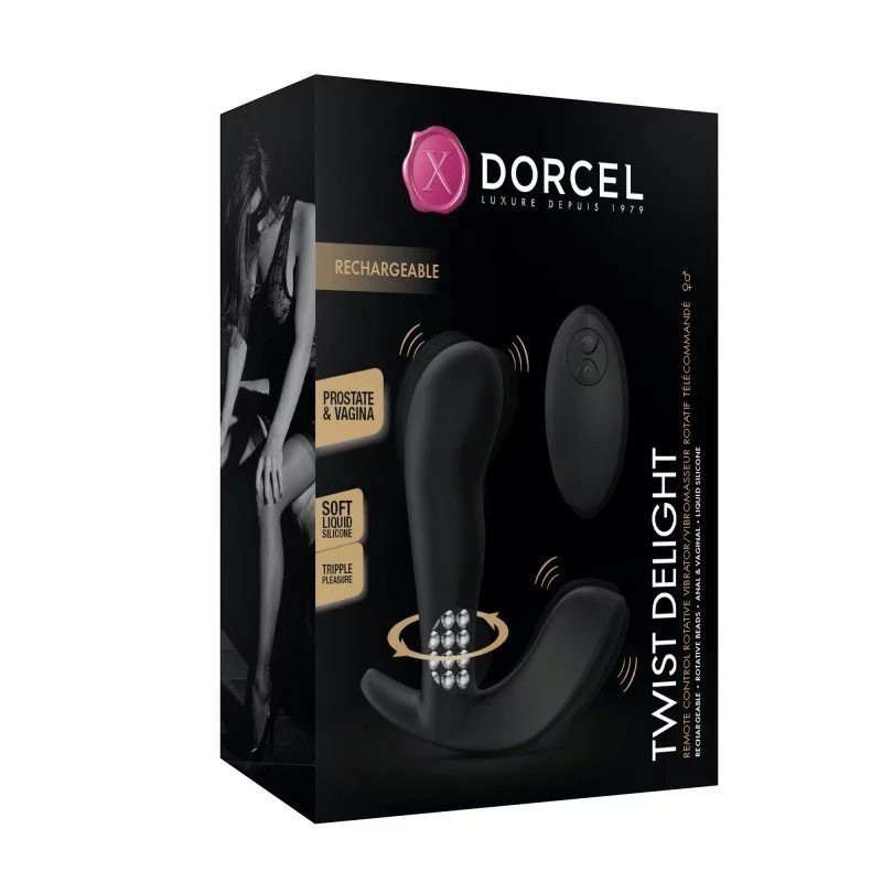 Dorcel Twist Delight Stimulateur de Prostate et Vagin Télécommandé Dorcel Twist Delight Stimulateur de Prostate et Vagin Télécommandé