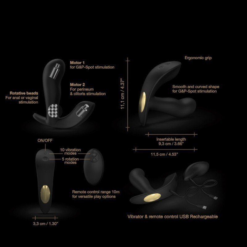 Dorcel Twist Delight Stimulateur de Prostate et Vagin Télécommandé