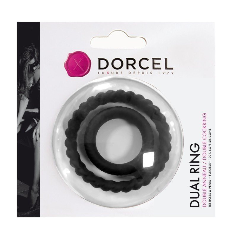 Dorcel Dual Ring Double Cockring en silicone Dorcel Dual Ring Double Cockring en silicone