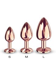 Dorcel Plug Anal en métal Diamond Plug Rose Gold S