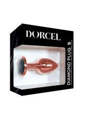 Dorcel Plug Anal en métal Diamond Plug Rose Gold S