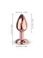 Dorcel Plug Anal en métal Diamond Plug Rose Gold S