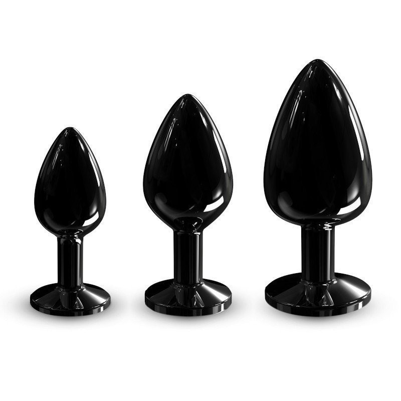 Dorcel Plug Anal en métal Diamond Plug Black M avec strass noir Dorcel Plug Anal en métal Diamond Plug Black M avec strass noir