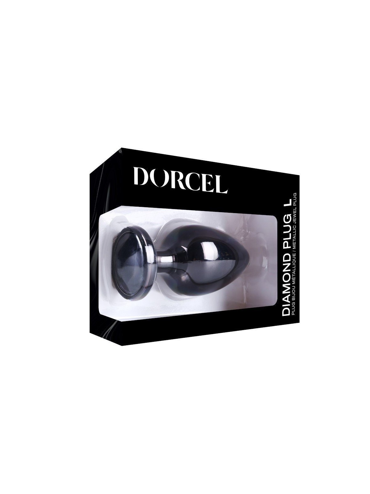 Dorcel Plug Anal en métal Diamond Plug Black L