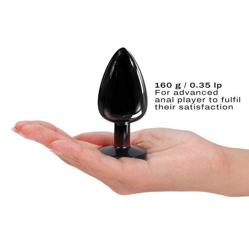 Dorcel Plug Anal en métal Diamond Plug Black L