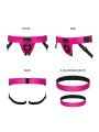 Strap-on-Me Harnais pour godes en Simili Cuir Curious Fushia