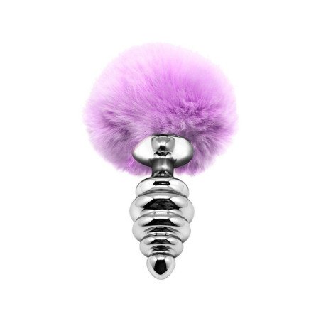 Alive Sextoys Plug Anal en Métal Queue de Lapin Fluffy Twist M Violet