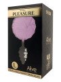 Alive Sextoys Plug Anal en Métal Queue de Lapin Fluffy Twist L Noir