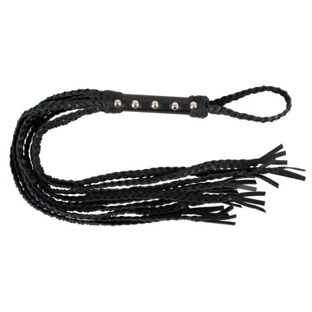 Cat O Nine Martinet en Cuir Noir Accessoires Fetish BDSM