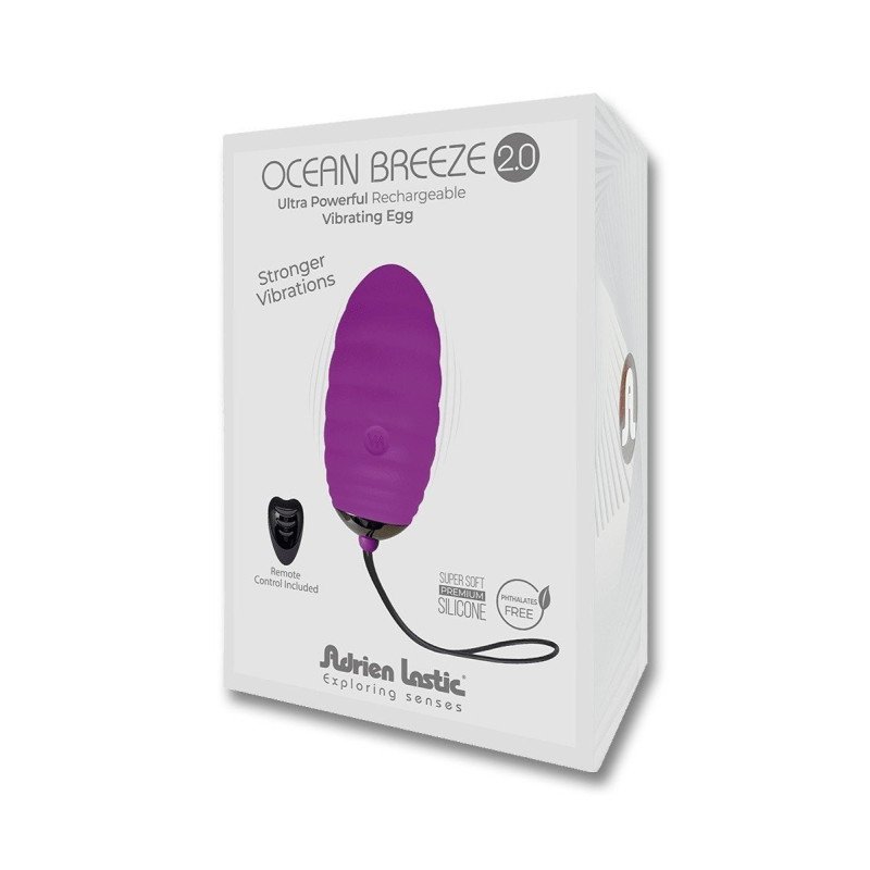 Adrien Lastic Oeuf Vibrant Télécommandé Ocean Breeze Violet 2.0