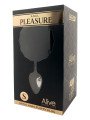 Alive Plug Anal en Métal Queue de Lapin Fluffy S Noir